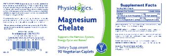 PhysioLogics Magnesium Chelate - supplement