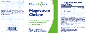 PhysioLogics Magnesium Chelate - supplement