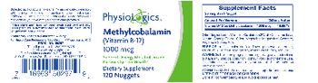PhysioLogics Methylcobalamin (Vitamin B-12) 1000 mcg - supplement