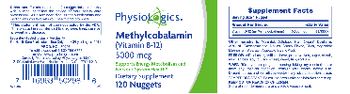 PhysioLogics Methylcobalamin (Vitamin B-12) 5000 mcg - supplement