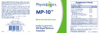 PhysioLogics MP-10 - herbal supplement