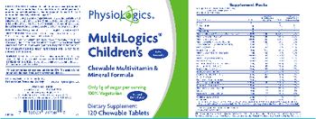 PhysioLogics MultiLogics Children's Chewable Multivitamin & Mineral Formula Natural Berry Flavor - supplement