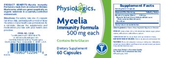 PhysioLogics Mycelia Immunity Formula - supplement