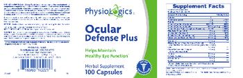 PhysioLogics Ocular Defense Plus - herbal supplement