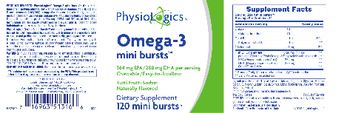 PhysioLogics Omega-3 Mini Bursts Tutti Frutti Sorbet - supplement