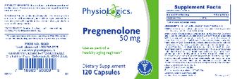 PhysioLogics Pregnenolone 50 mg - supplement