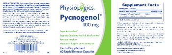 PhysioLogics Pycnogenol 100 mg - herbal supplement