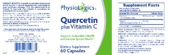 PhysioLogics Quercetin Plus Vitamin C - supplement