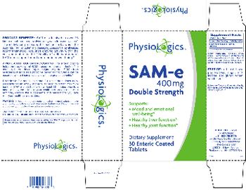 PhysioLogics SAM-e 400 mg - supplement