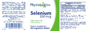 PhysioLogics Selenium 200 mcg - supplement