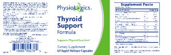 PhysioLogics Thyroid Support Formula - supplement