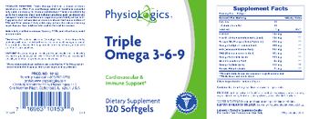 PhysioLogics Triple Omega 3-6-9 - supplement