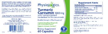 PhysioLogics Turmeric Curcumin 1000 mg With Turmeric Extract - supplement