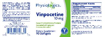 PhysioLogics Vinpocetine 10 mg - supplement