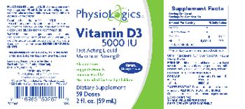 PhysioLogics Vitamin D3 5000 IU Natural Orange Flavor - supplement