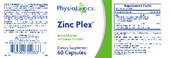 PhysioLogics Zinc Plex - supplement