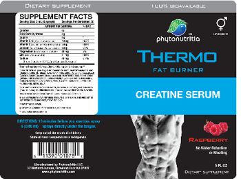 Phytonutritia Thermo Fat Burner Creatine Serum Raspberry - supplement