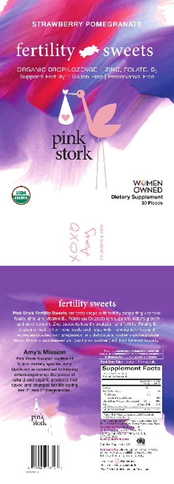 Pink Stork Fertility Sweets Strawberry Pomegranate - supplement