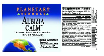 Planetary Herbals Albizia Calm - herbal supplement