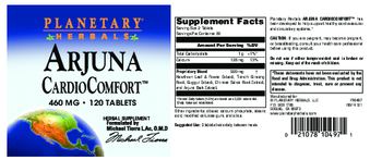 Planetary Herbals Arjuna CardioComfort 460 mg - herbal supplement