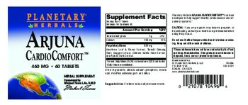 Planetary Herbals Arjuna CardioComfort - herbal supplement