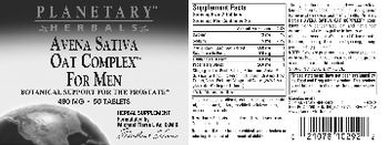 Planetary Herbals Avena Sativa Oat Complex For Men - herbal supplement