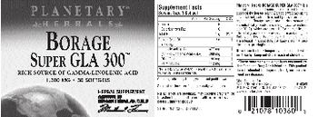 Planetary Herbals Borage Super GLA 300 - herbal supplement