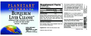 Planetary Herbals Bupleurum Liver Cleanse 545 mg - herbal supplement