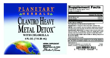 Planetary Herbals Cilantro Heavy Metal Detox - herbal supplement