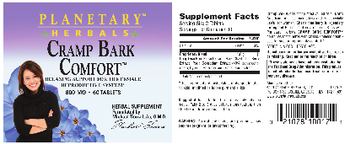 Planetary Herbals Cramp Bark Comfort - herbal supplement