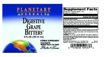 Planetary Herbals Digestive Grape Bitters - herbal supplement