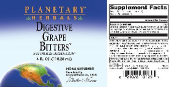 Planetary Herbals Digestive Grape Bitters - herbal supplement