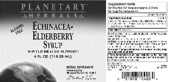 Planetary Herbals Echinacea-Elderberry Syrup - herbal supplement
