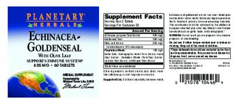 Planetary Herbals Echinacea-Goldenseal - herbal supplement