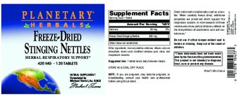 Planetary Herbals Freeze-Dried Stinging Nettles 420 mg - herbal supplement