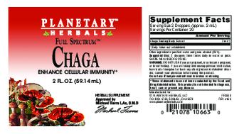 Planetary Herbals Full Spectrum Chaga - herbal supplement