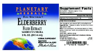 Planetary Herbals Full Spectrum Elderberry Fluid Extract - herbal supplement