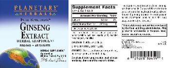 Planetary Herbals Full Spectrum Ginseng Extract 500 mg - herbal supplement