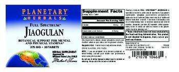 Planetary Herbals Full Spectrum Jiaogulan 375 mg - herbal supplement