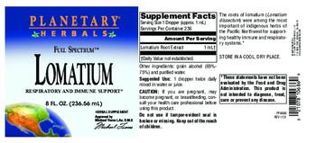 Planetary Herbals Full Spectrum Lomatium - herbal supplement
