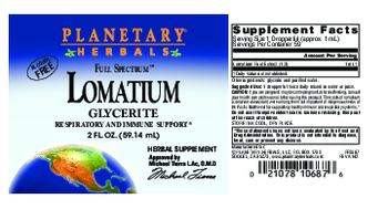 Planetary Herbals Full Spectrum Lomatium Glycerite - herbal supplement