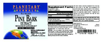 Planetary Herbals Full Spectrum Pine Bark Extract 150 mg - herbal supplement