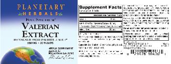 Planetary Herbals Full Spectrum Valerian Extract 650 mg - herbal supplement