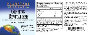 Planetary Herbals Ginseng Revitalizer 964 mg - herbal supplement