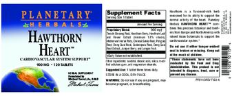Planetary Herbals Hawthorn Heart 900 mg - herbal supplement