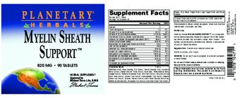 Planetary Herbals Myelin Sheath Support 820 mg - herbal supplement