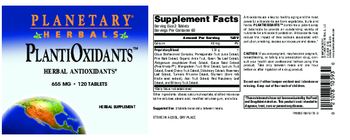 Planetary Herbals PlantiOxidants - herbal supplement