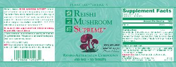 Planetary Herbals Reishi Mushroom Supreme 650 mg - herbal supplement