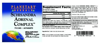 Planetary Herbals Schisandra Adrenal Complex - herbal supplement