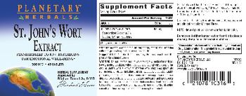 Planetary Herbals St. John's Wort Extract 300 mg - herbal supplement